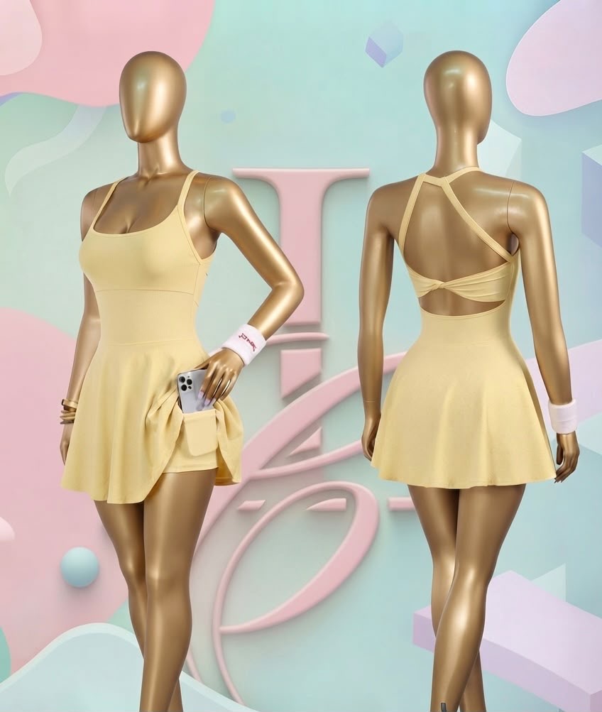 Butter Yellow Tennis Dress