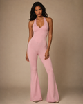 Pink Flare Jumpsuit