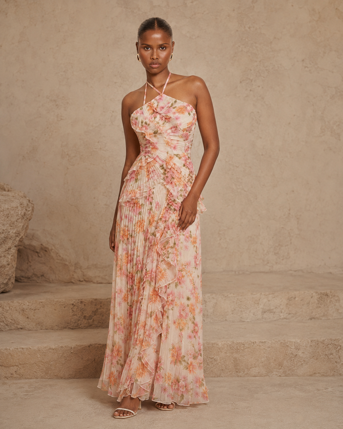 Blossom Halter Dress