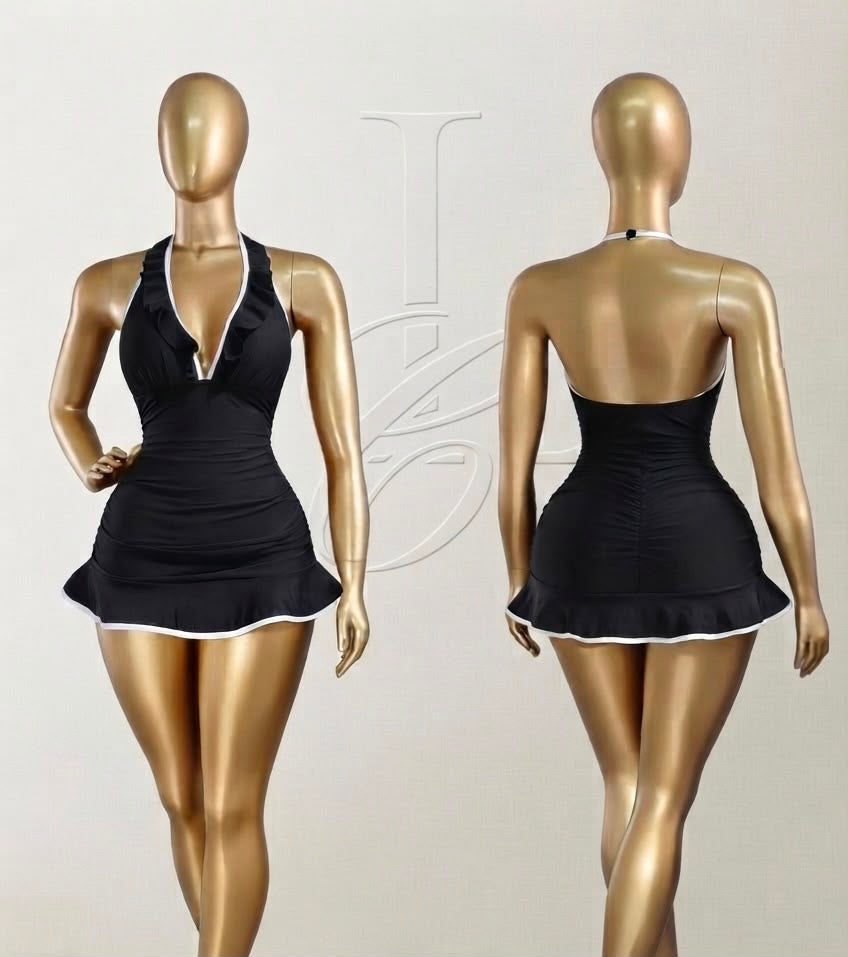 Monaco Noir Swim Dress