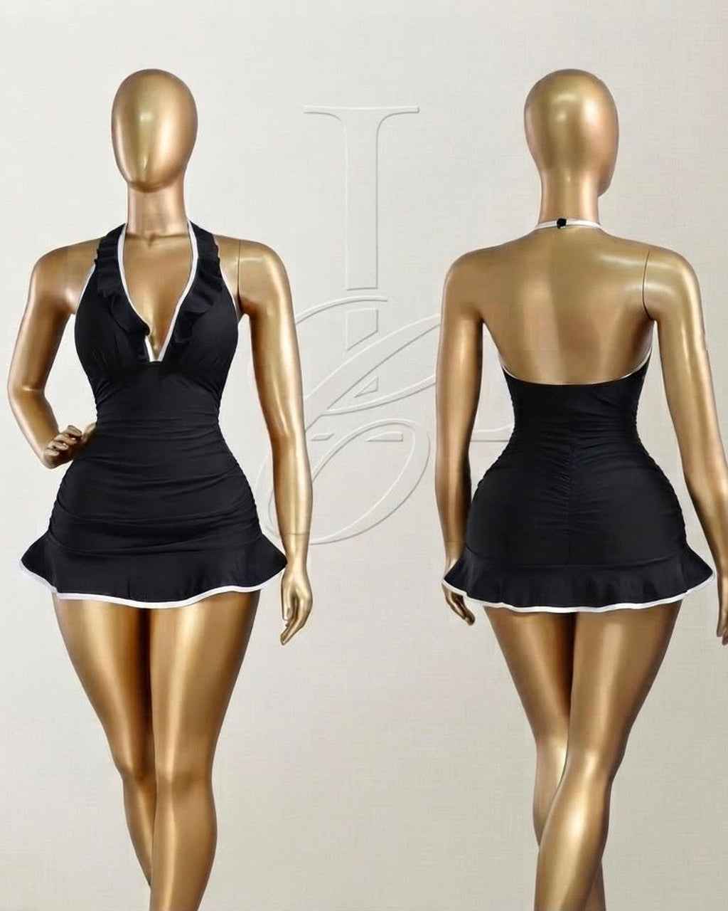 Monaco Noir Swim Dress
