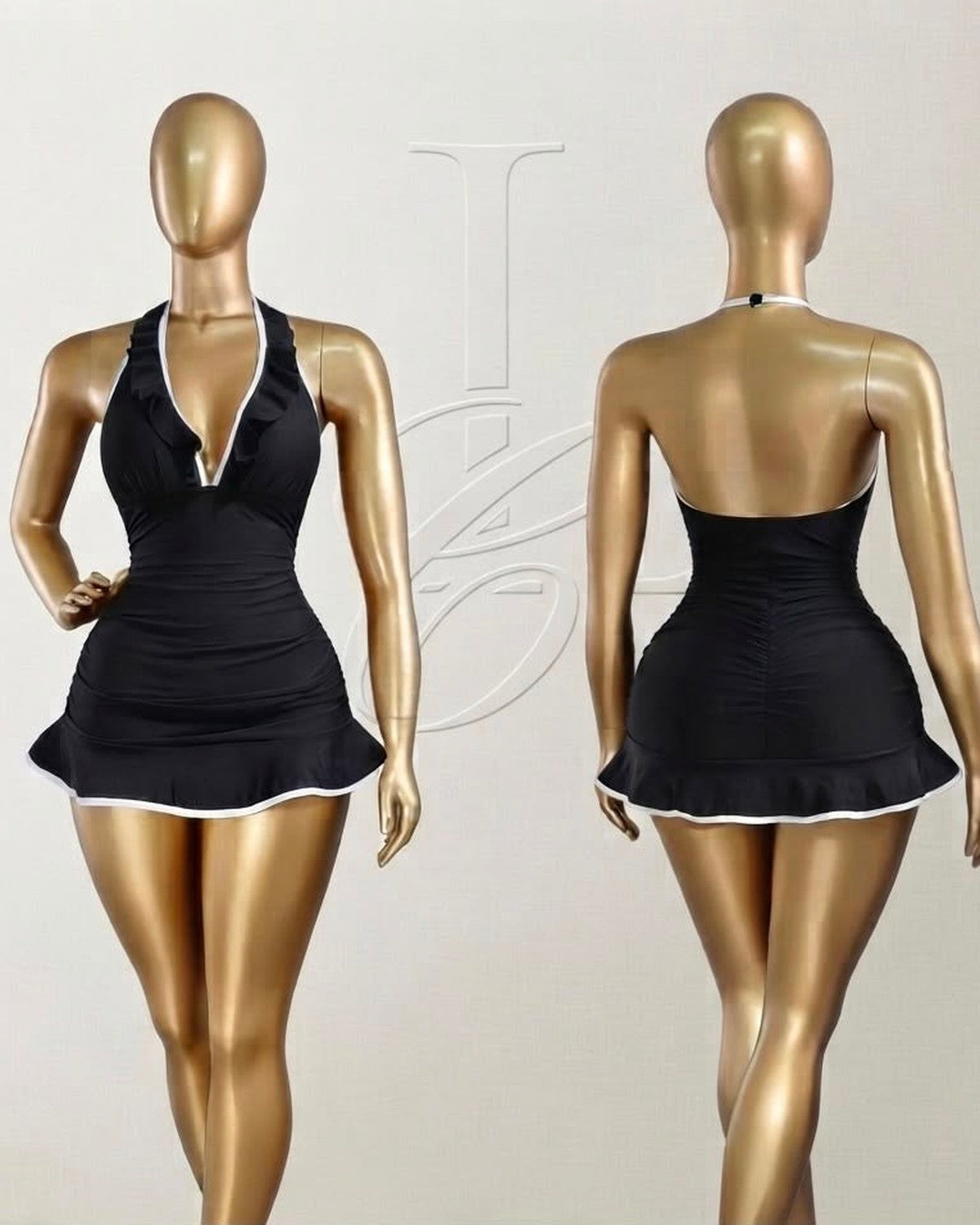 Monaco Noir Swim Dress
